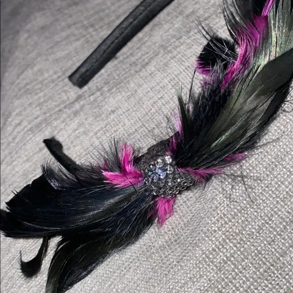 Fashion Feathers  rhinestone head band/ accessory - Picture 8 of 10
